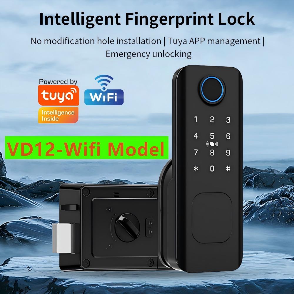 Smart Garden Lock - Kunci Pintu Pintar Elektrik Rim Lock