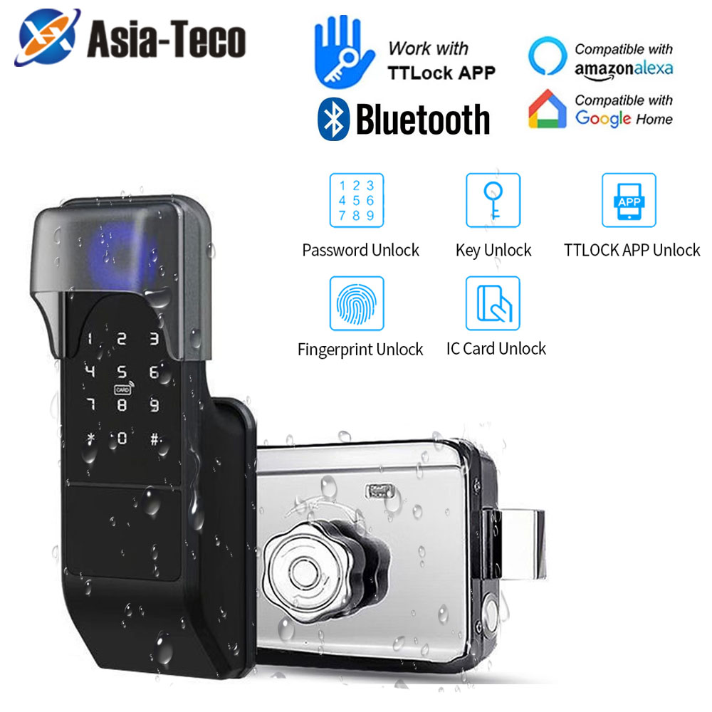 Smart Garden Lock - IP65 tahan air TTLock sidik jari