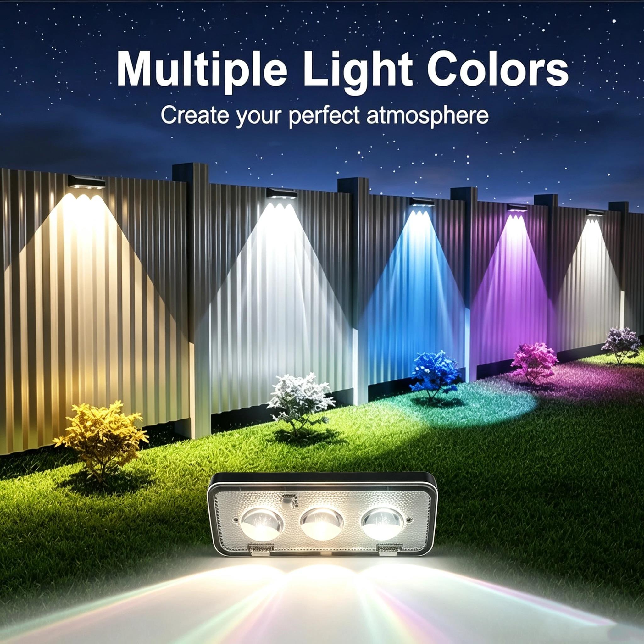 Smart Garden Fence & Balcony Hanging Planter - Lampu Pagar Tenaga Surya RGB Dekorasi