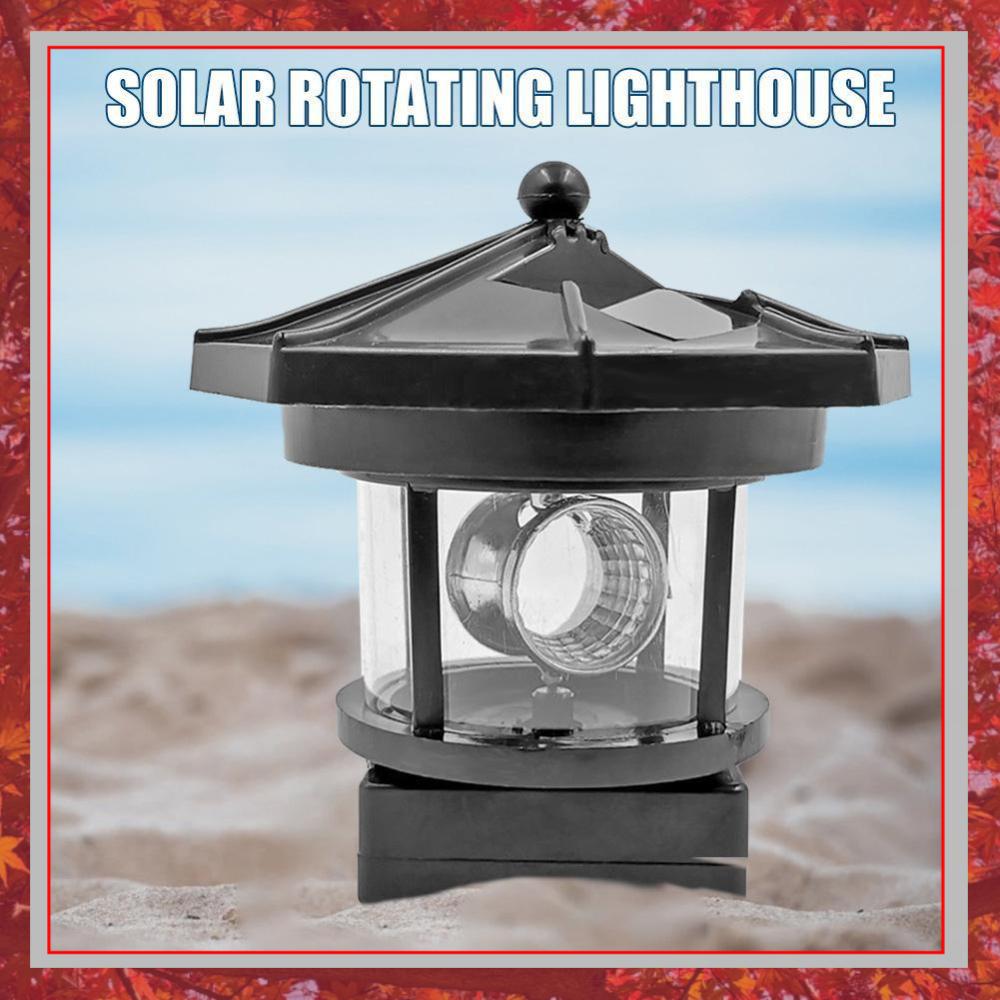 Smart Garden Fence & Balcony Hanging Planter - Lampu LED Tenaga Surya Bentuk Mercusuar