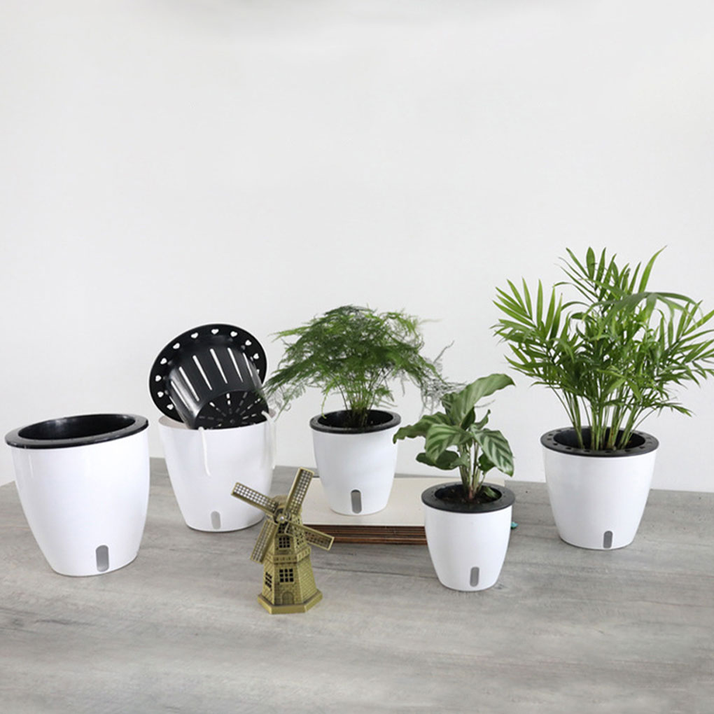 Indoor Herb Garden Kit - Pot tanaman putih portabel dan ramah