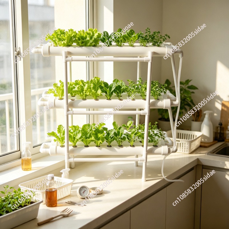Indoor Herb Garden Kit - Kit Sistem Penanaman Hidroponik 3-Lapisan 108