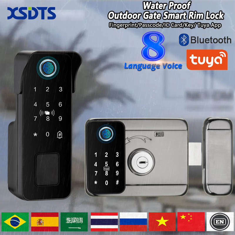 Smart Garden Lock - Kunci Pintu Pintar Tahan Air Sidik
