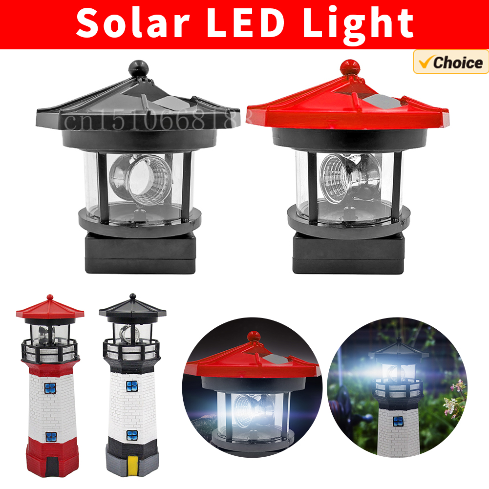 Smart Garden Fence & Balcony Hanging Planter - Lampu LED Surya Bentuk Mercusuar Pagar