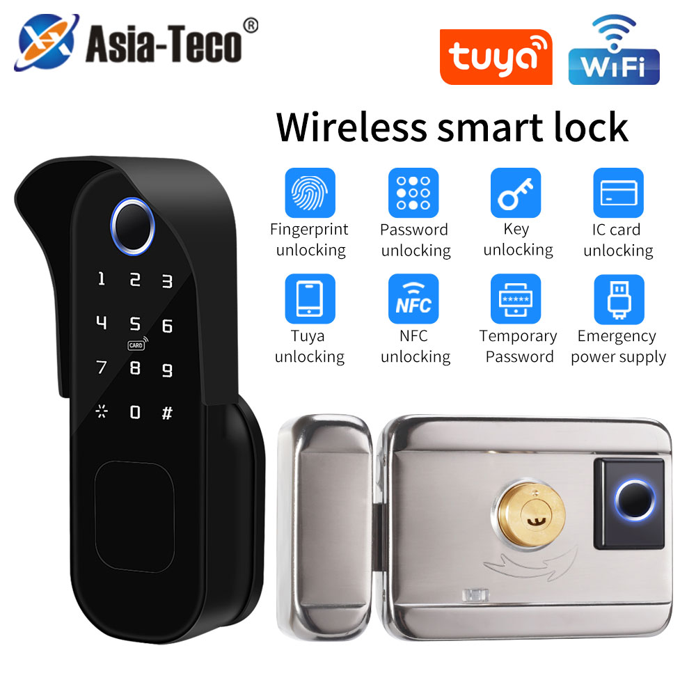 Smart Garden Lock - Tuya kunci pintu sidik jari, kunci