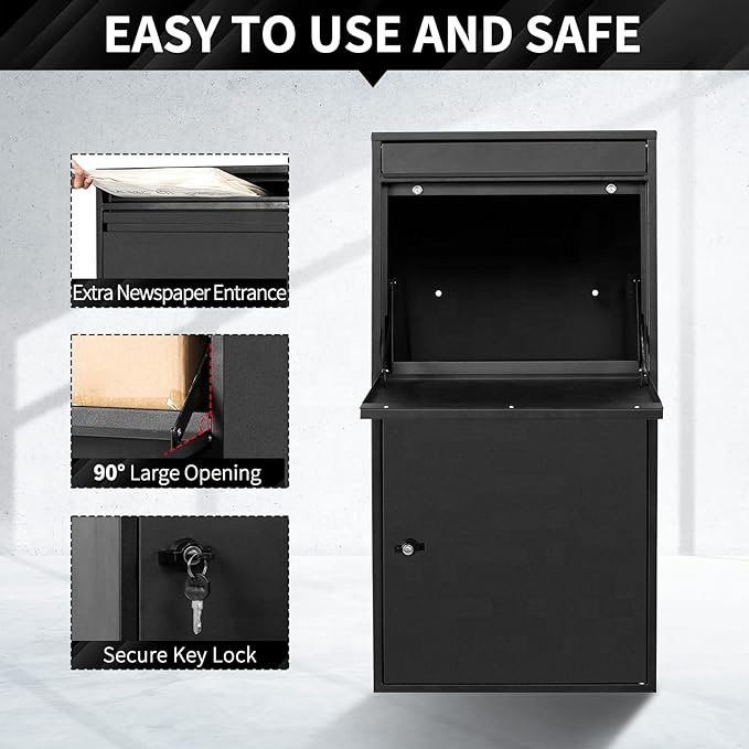 Smart Garden Lock - Kotak Surat Besar Pintar dari Baja