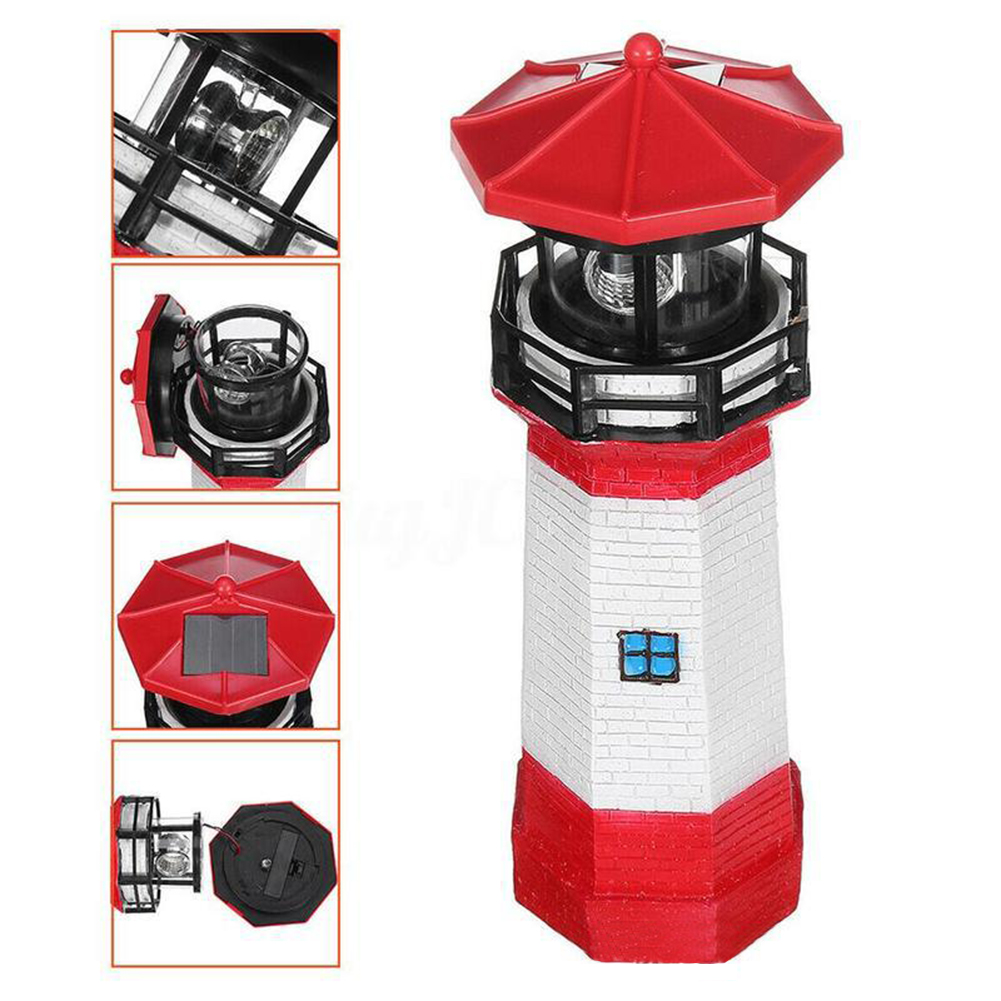 Smart Garden Fence & Balcony Hanging Planter - Lampu LED Tenaga Surya Bentuk Mercusuar