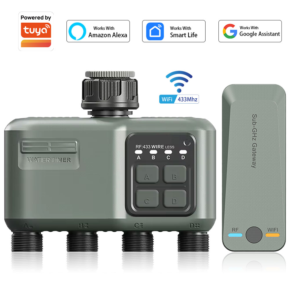 Smart Garden Kit - Timer Air Digital 4 Outlet untuk