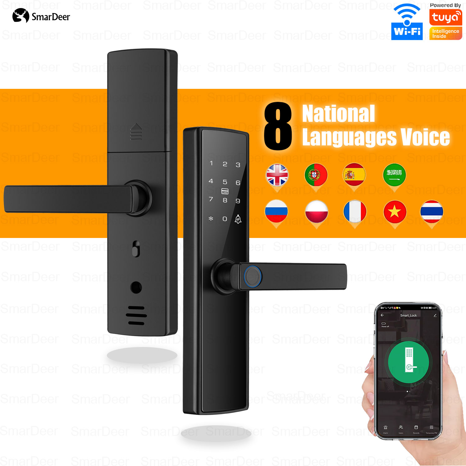 Smart Garden Lock - SmarDeer kunci pintu elektronik, kunci pintu