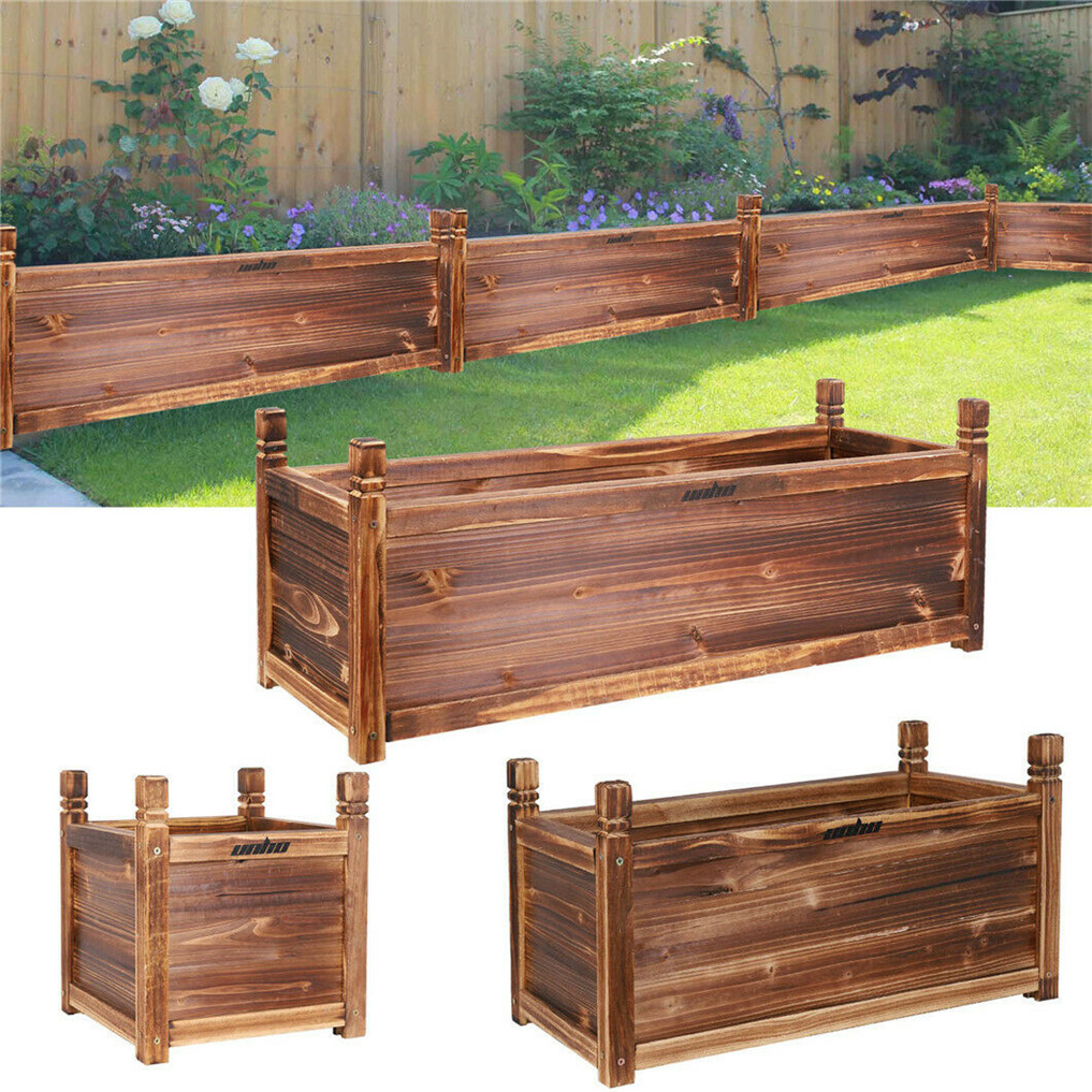 Indoor Herb Garden Kit - Tempat tidur bunga naik kayu dalam