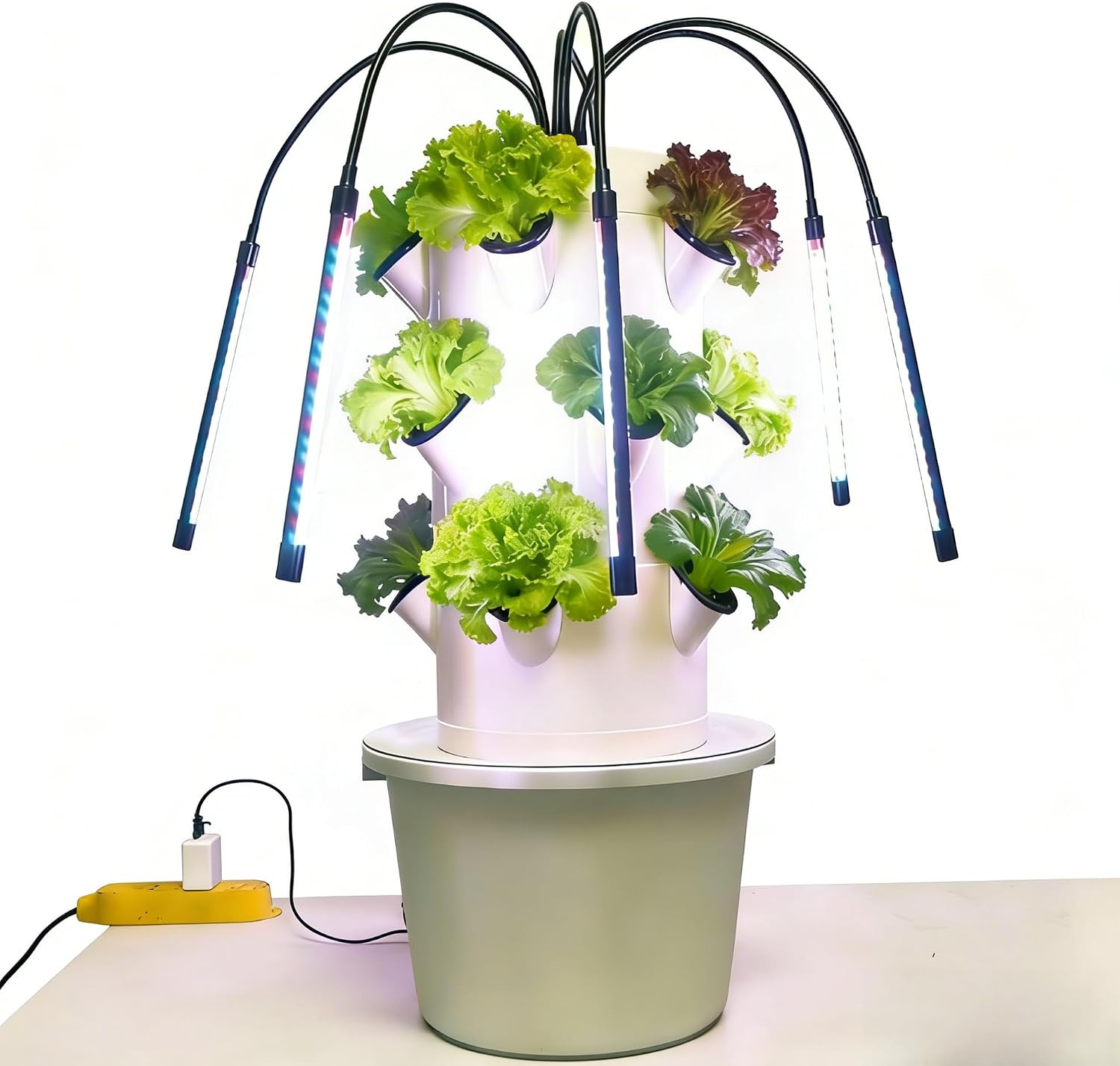 Indoor Herb Garden Kit - Sistem Penanaman Hidroponik Vertikal 3 Lapis