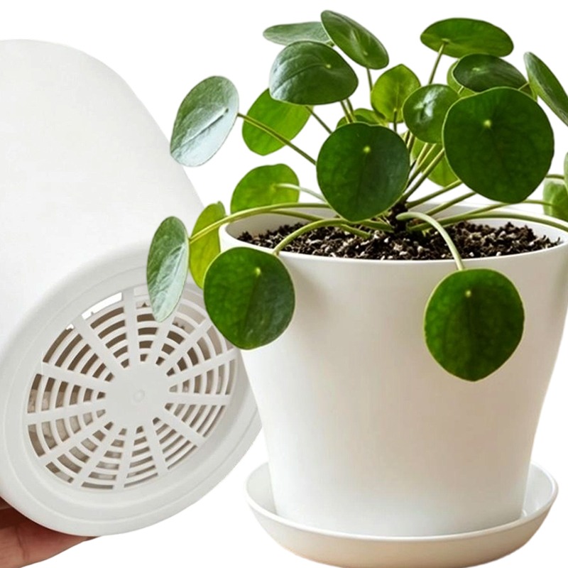 Indoor Herb Garden Kit - Set Pot Tanaman dengan Lubang Drainase