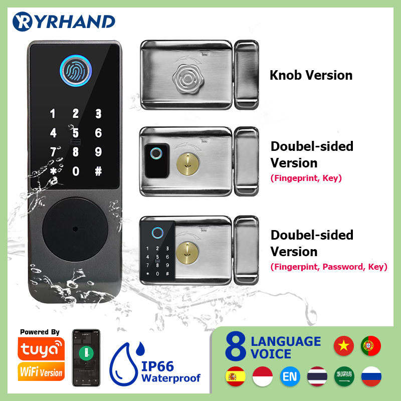 Smart Garden Lock - Tuya Kunci Pintar Tahan Air Wifi