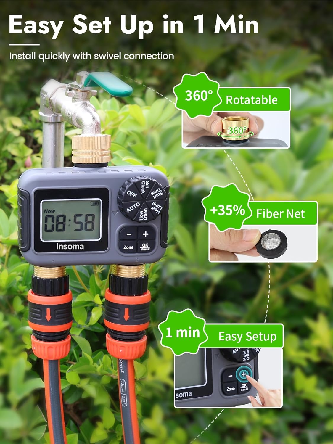 Sistem Irigasi Cerdas Dual Out - Smart Garden Iot ulasan dan harga