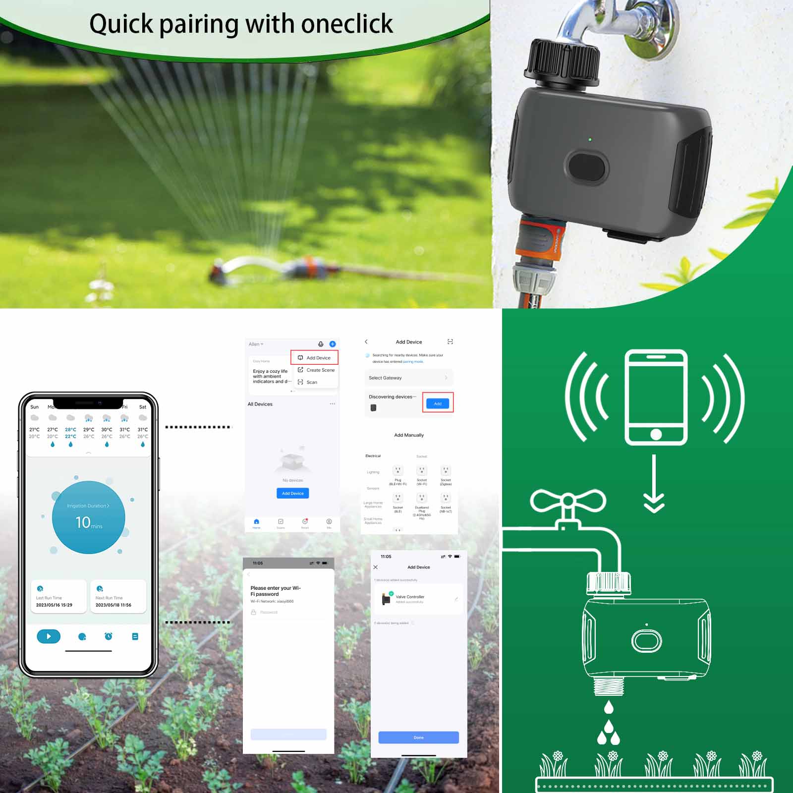 INSOMA Pengatur Waktu Penyiram - Smart Garden Lock ulasan dan harga