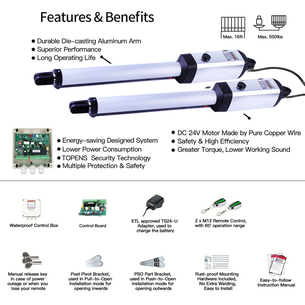 MK702 200KG Operator Gerbang A - Smart Garden Fence & Balcony Hanging Planter ulasan dan harga