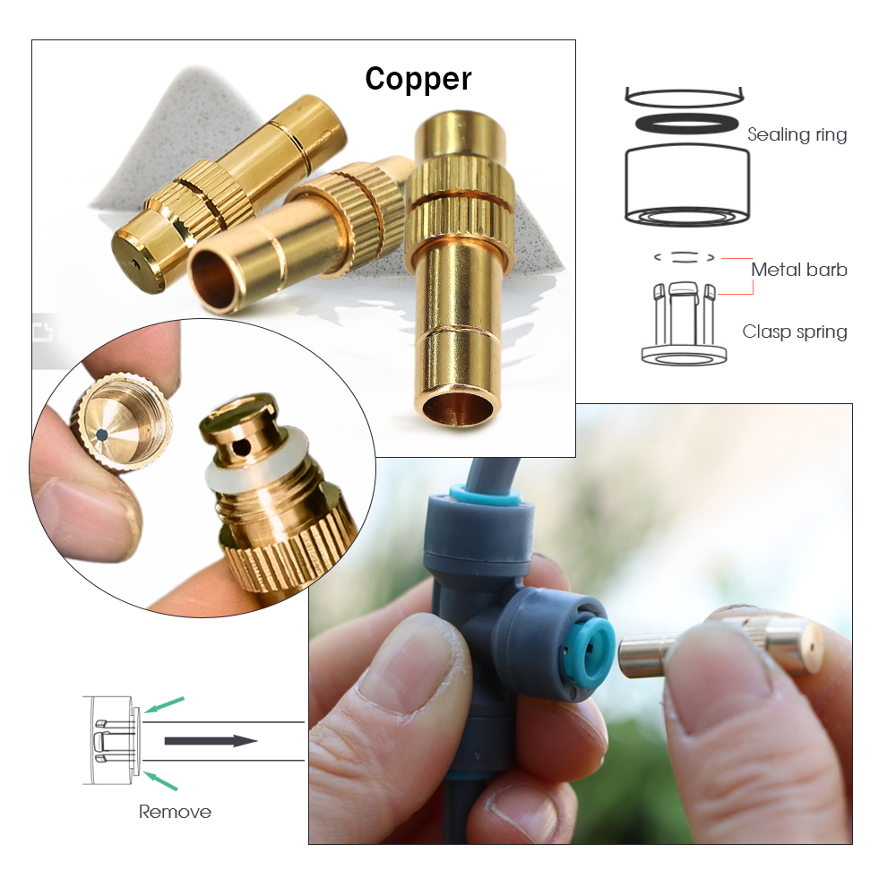 5-30M 4/6Mm Selang Abu-abu Kit - Smart Garden Sprinkler System ulasan dan harga