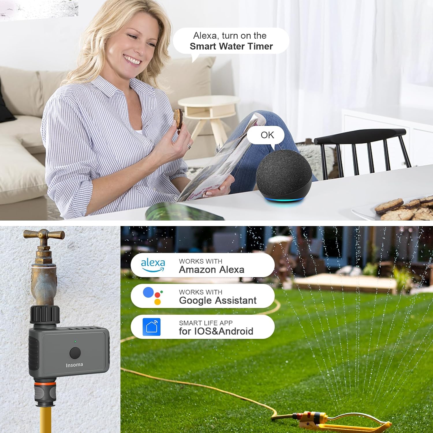 Insoma pengatur waktu air otom - Smart Garden Iot ulasan dan harga