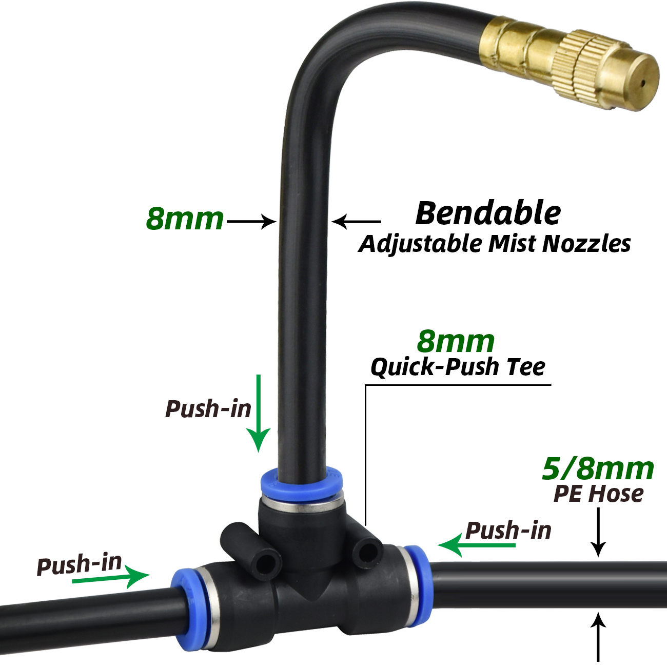 KESLA 5-30M Taman Teras 5/8Mm  - Smart Garden Sprinkler System ulasan dan harga