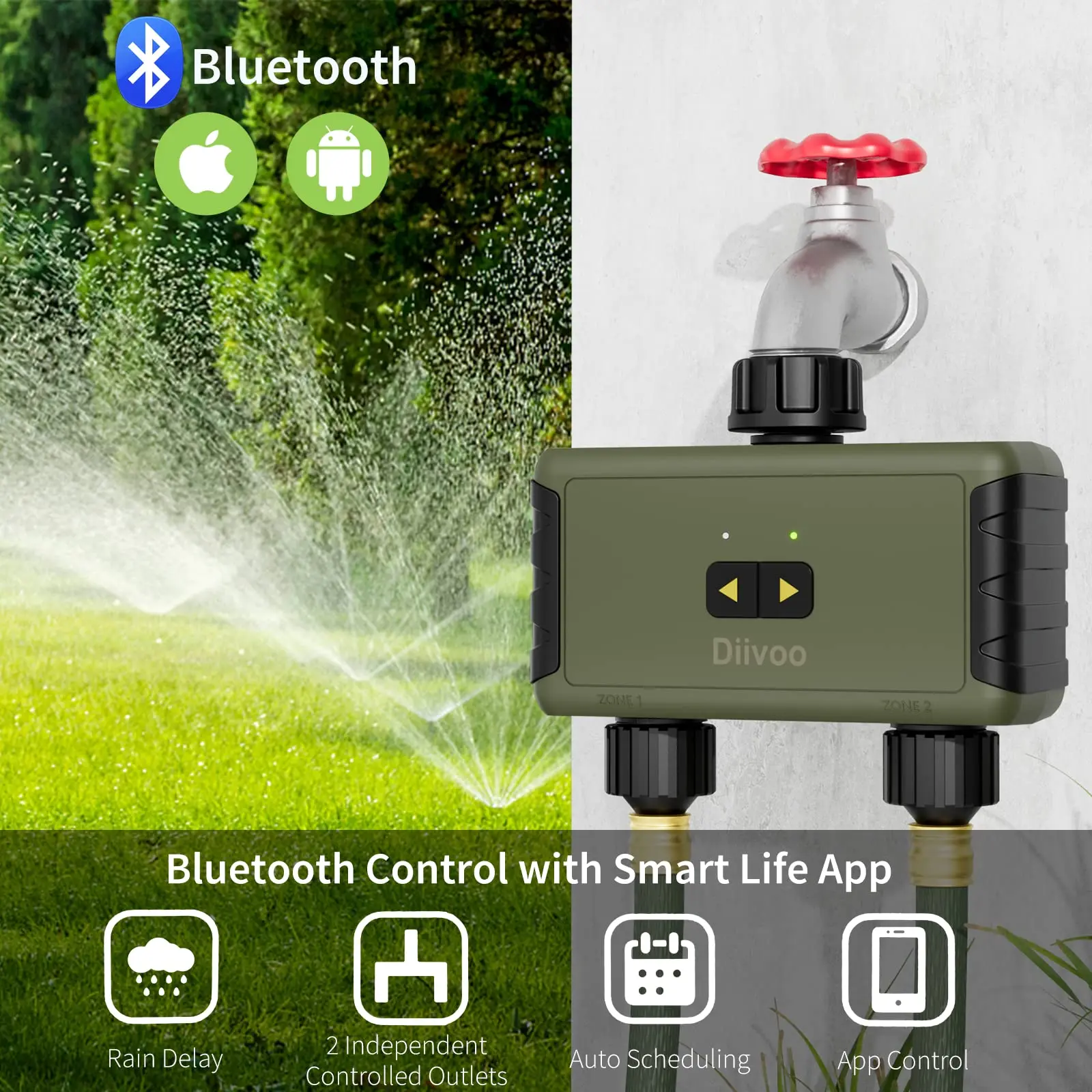 Diivoo Penyiram Otomatis denga - Smart Garden Lock ulasan dan harga