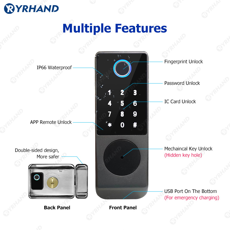 Tuya Kunci Pintar Tahan Air Wi - Smart Garden Lock ulasan dan harga